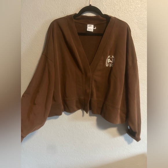 Nike Tops - Nike brown cardigan